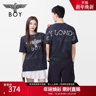 T恤N01039 满印星空潮牌针织短袖 BOYLONDON25新款 春夏男女同款