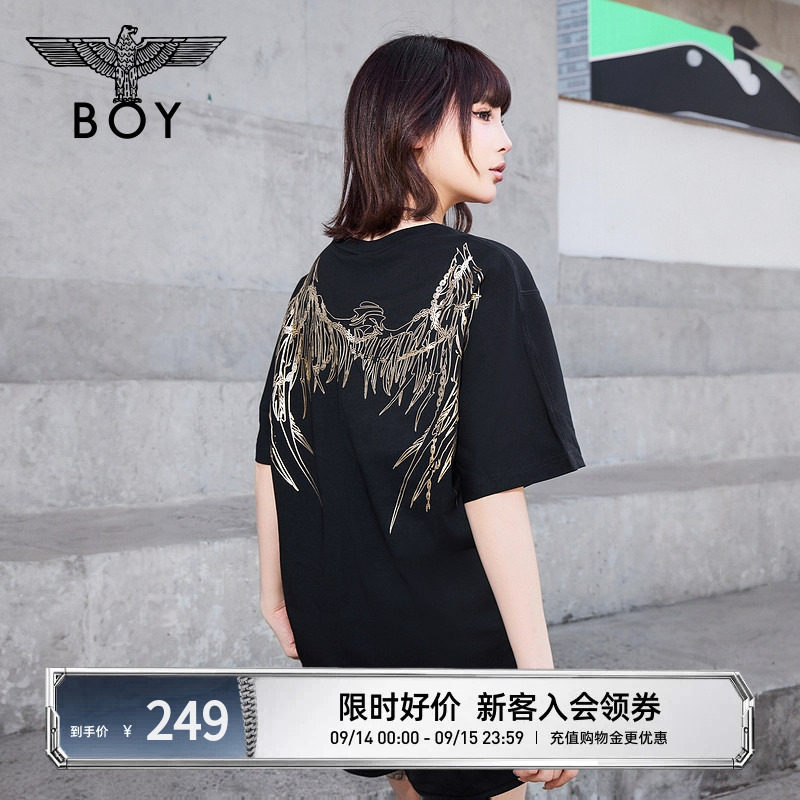 BOYLONDON短袖男女同款潮牌T恤图片