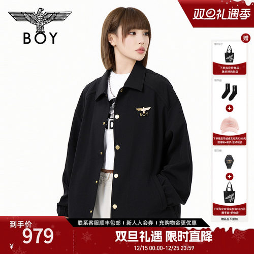 【黑金骑士】BOYLONDON2025春季新款情侣朋克潮牌夹克外套N23024