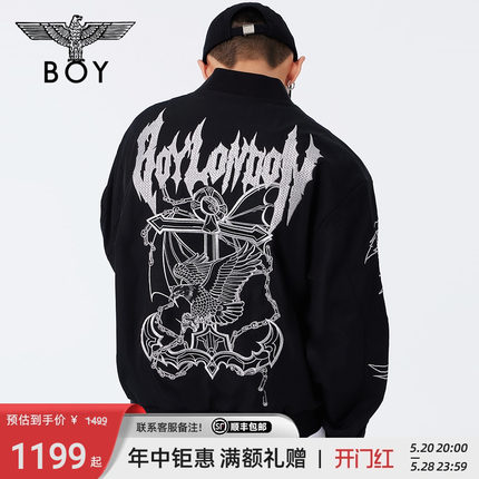 【反叛力量】BOYLONDON春24新品男女同款夹克金线刺绣外套N23010