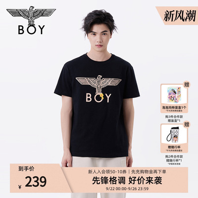 BOYLONDON25新款春夏潮牌童趣印花短袖T恤N01267