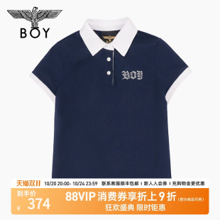 POLO衫 春夏T恤英伦风鹰标针织短袖 W01060 女款 BOYLONDON25新款