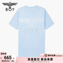 BOYLONDON女春夏24新品 连衣裙机械翅膀清新baby蓝针织裙N17001