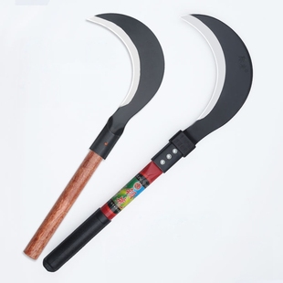 户外砍柴开路砍草割草刀除草镰刀锰钢镰刀农用割草刀户外割草镰刀