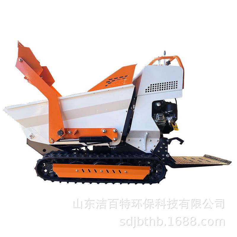 小型翻斗车出口500-800-1200型履带式液压升降可旋转翻斗自卸车