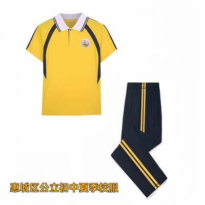 惠州市惠城区中学生校服短袖套装