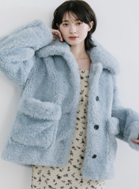 8折包邮包税 UMII  日本代购预约 cocodeal 羊羔毛外套 75619342