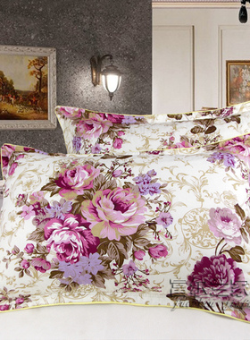 100%纯棉夹棉加厚枕套4874保暖成人卡通纯色儿童枕芯套枕头套全棉