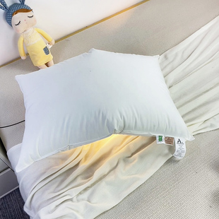 高档酒店配套超软枕头枕芯宾馆专用全棉羽丝绒单人软低矮纯棉五星