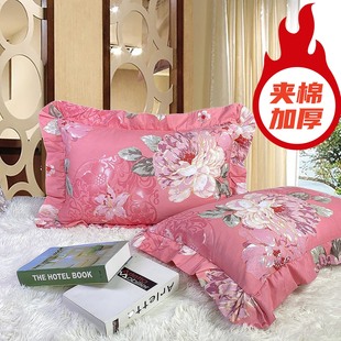 纯棉夹棉加厚花边全棉枕套枕头套单人卡通学生枕芯套定做任意尺寸