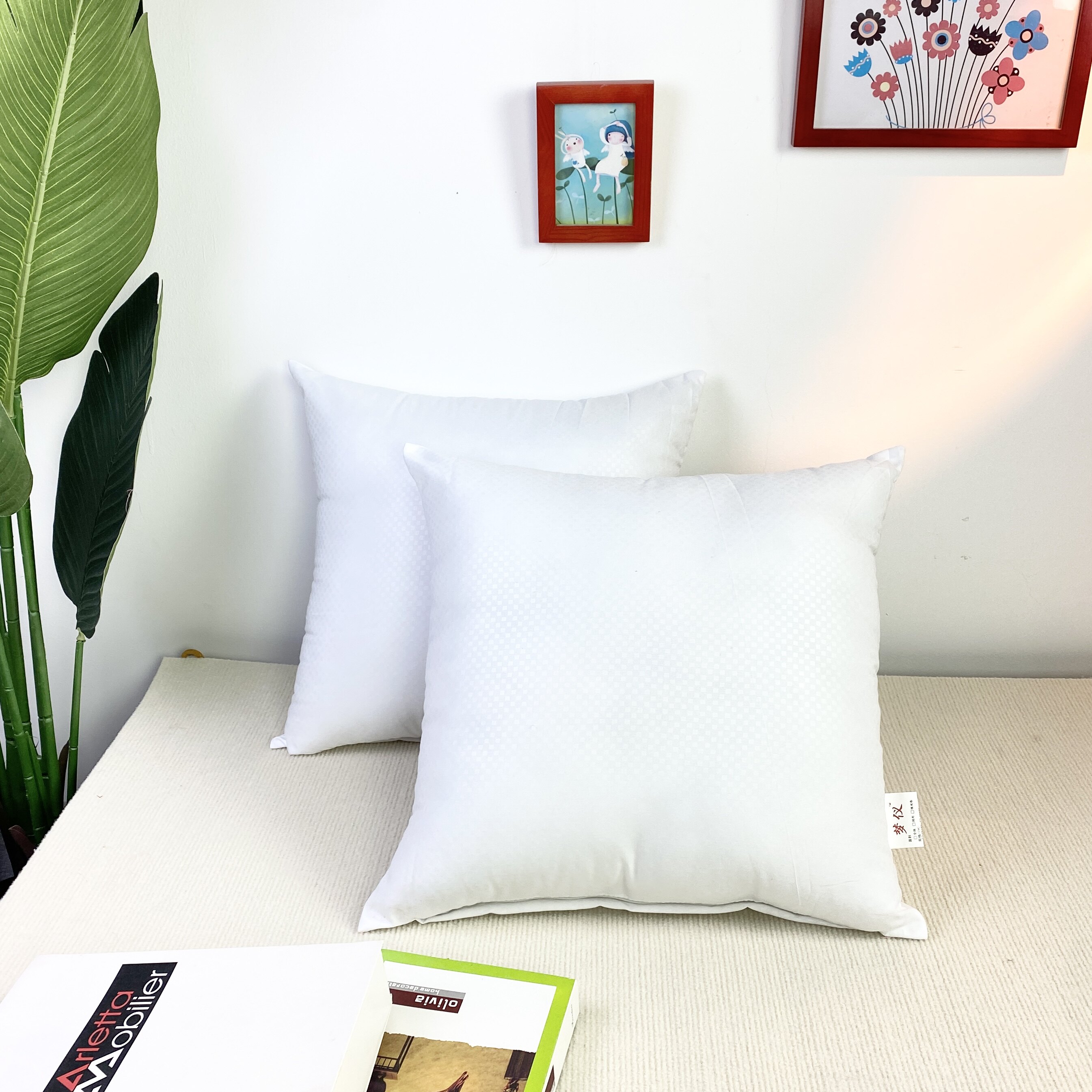 抱枕芯儿内胆内芯靠垫芯40 45&times;45 50正方形抱枕心沙发靠背靠枕芯