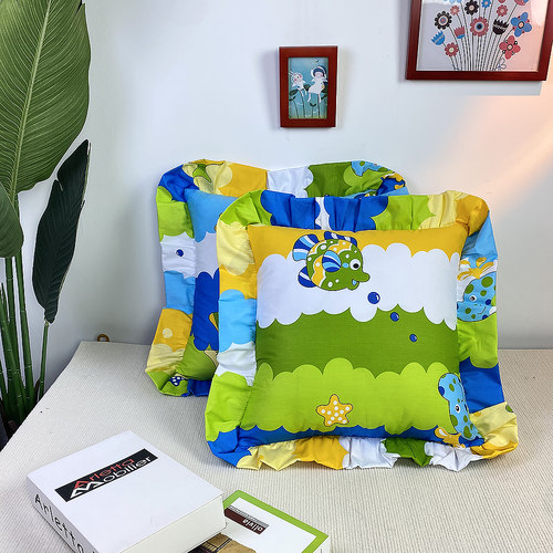 100%纯棉抱枕套花边大号靠枕客厅沙发65x65卧室床头靠背套50x50cm