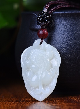 和田玉一夜暴富貔貅吊坠男女项链