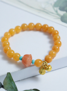 金丝玉莲蓬多子多福女款手链礼物