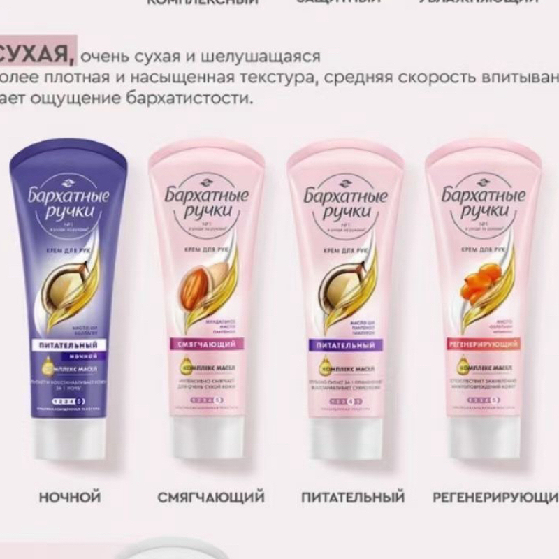 现货秒发俄罗斯天鹅绒护手霜新款乳木果沙棘椰子正常规格补水保湿