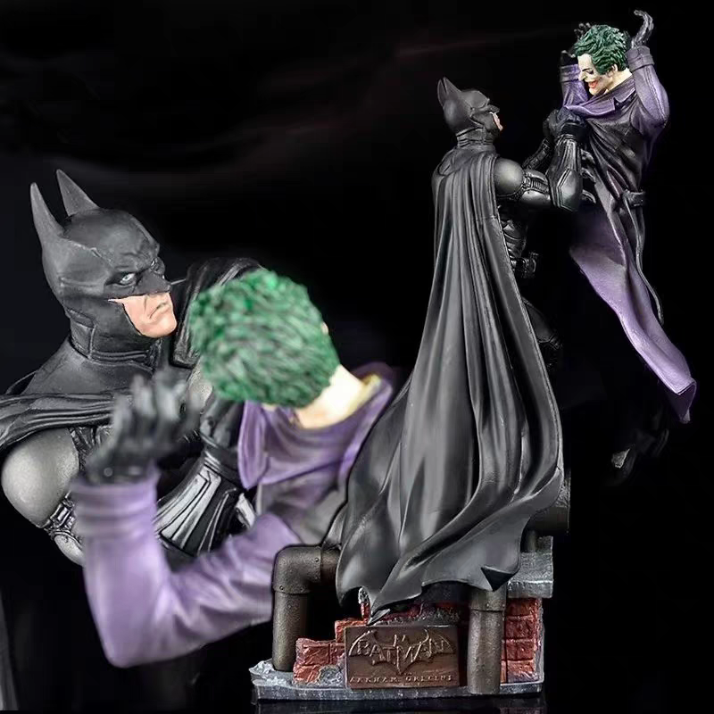 现货 动漫DC漫画系列 蝙蝠侠VS小丑 大战场景雕像 盒装手办模型
