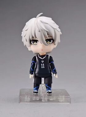 国产蓝色监狱Q版粘土人#2056凪诚士郎换脸可动人偶公仔盒装手办JG