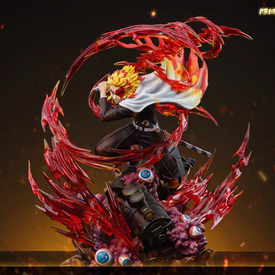 鬼灭之刃手办炎柱大哥炼狱杏寿郎GK雕像模型桌面摆件男盲盒礼物