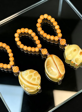 天然象牙果龟背雕刻吊坠富甲天下