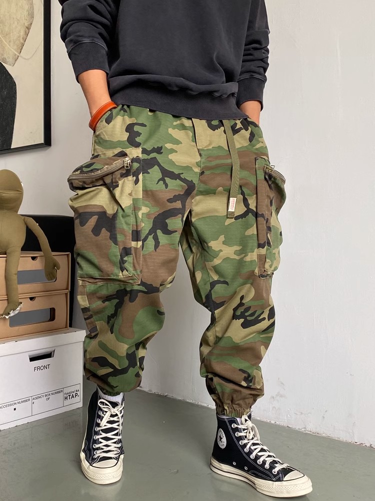 美式休闲痞帅迷彩工装裤男
