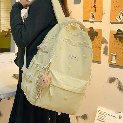 高颜值轻便书包女初中生高中学生2026新款大容量双肩包电脑背包