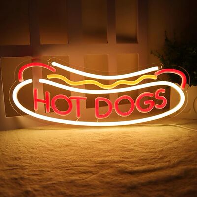 hot dogs爆款WW摔跤LED霓虹灯商业房间酒吧装饰灯DIY霓虹灯标识