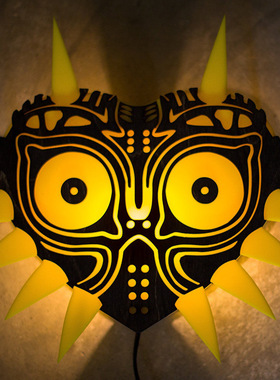 塞尔达Majora's Mask创意LED夜灯壁灯明星大乱斗家居装饰lamp