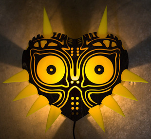 塞尔达Majora's Mask创意LED夜灯壁灯明星大乱斗家居装饰lamp