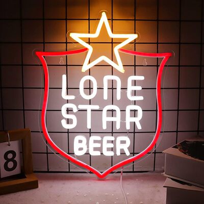 Lone Star Beer霓虹灯墙壁装饰霓虹灯卧室酒吧网红餐厅派对礼品
