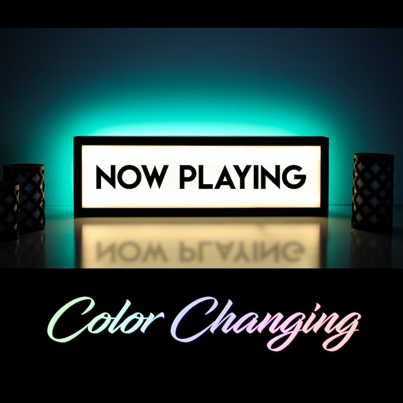 跨镜热卖 专业灯箱灯牌led灯生产NOW PLAYING灯箱广告牌夜灯