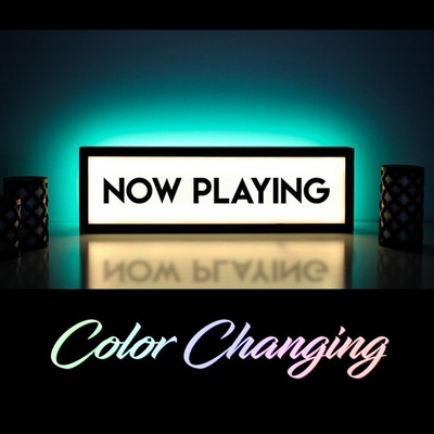 跨镜热卖 专业灯箱灯牌led灯生产NOW PLAYING灯箱广告牌夜灯