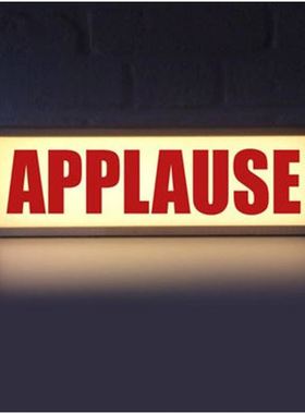 跨境 APPLAUSE实木灯箱创意空中照明夜灯led灯文字灯箱