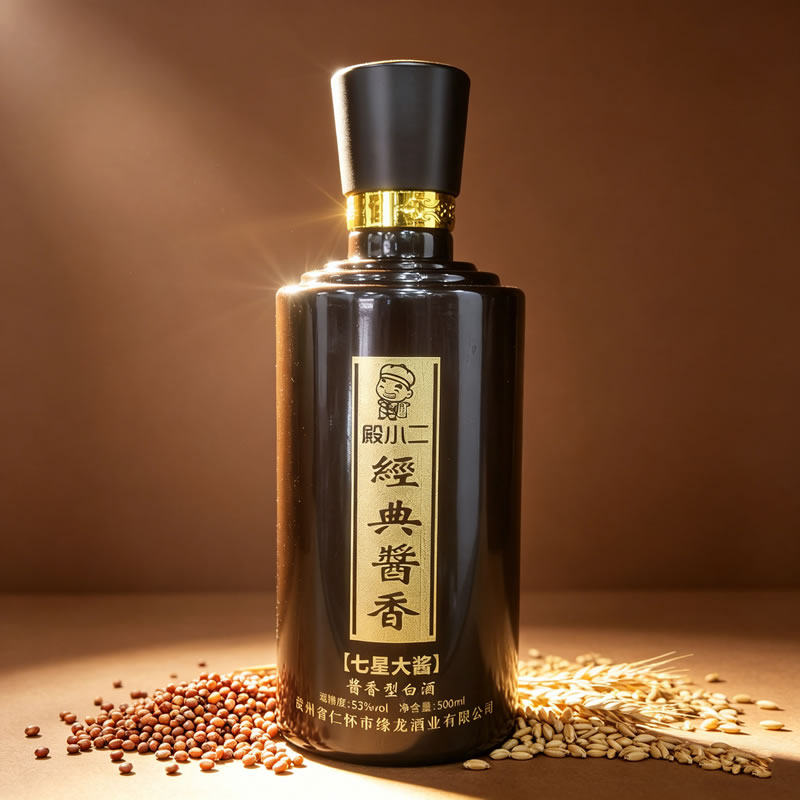 殿小二七星大酱53度酱香型白酒