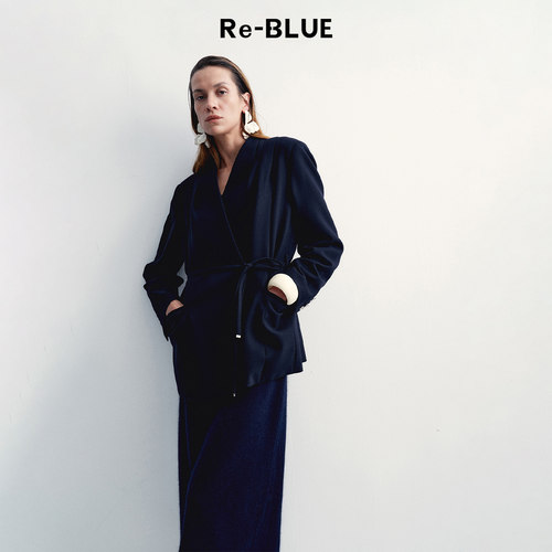 Re-BLUE静奢简约通勤西装外套