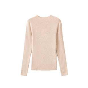 Re-BLUE轻奢优雅女装百搭基础款亲肤绵羊毛混纺半高领打底衫