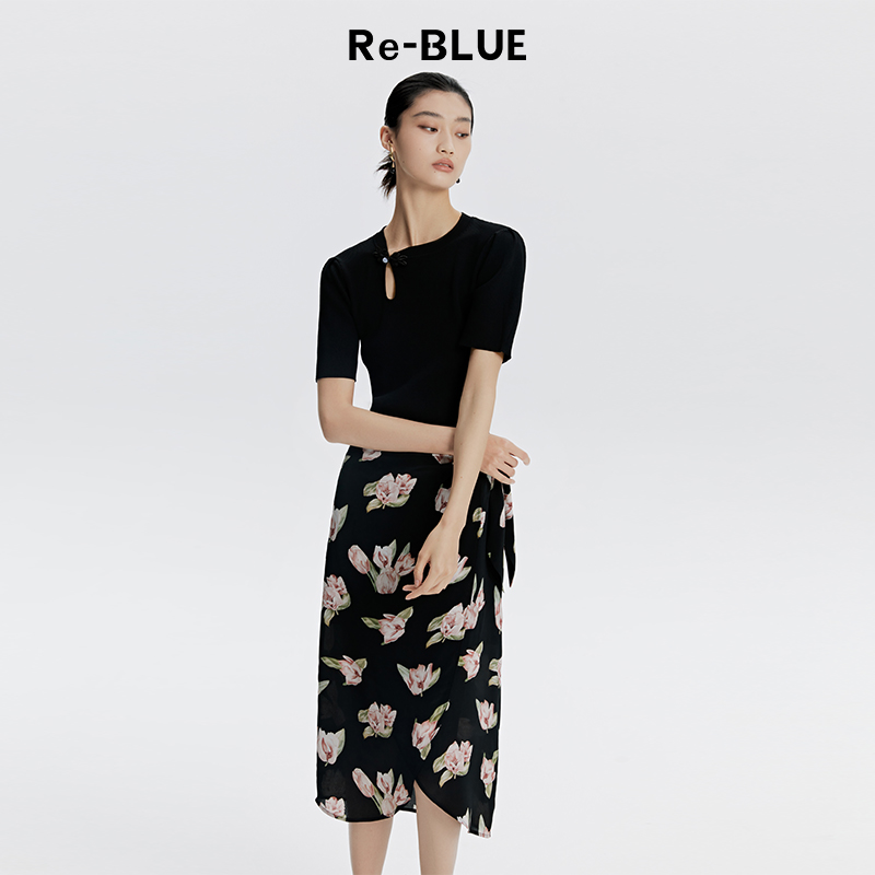 新中式盘扣细节针织上衣