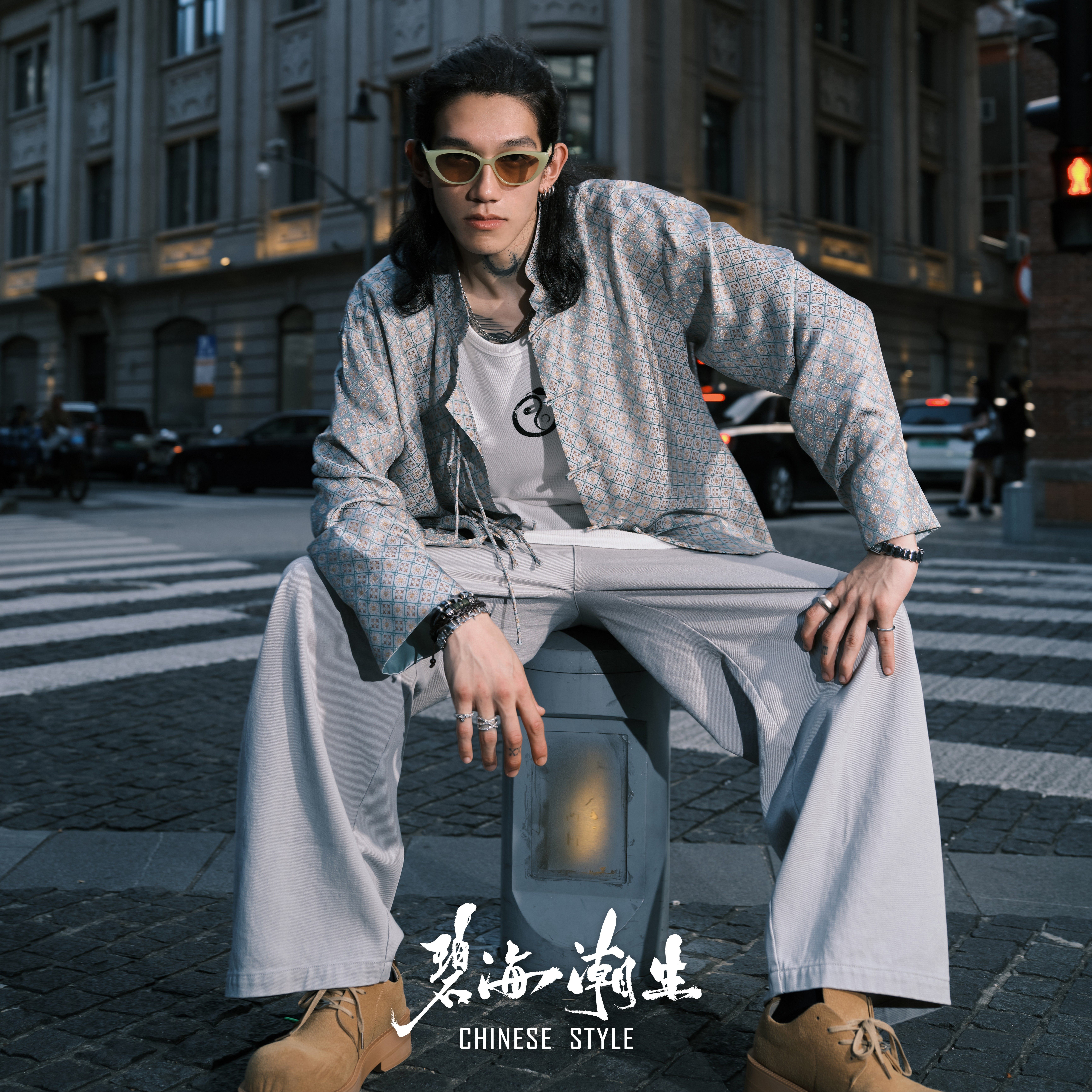 碧海潮生【长安】秋冬新款中国风国潮盘扣丝绸绣花唐装外套男女,男装,唐装,淘宝优惠券,粉丝福利购,淘宝优惠卷