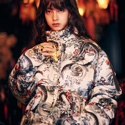 白龙王加厚棉服碧海潮生
