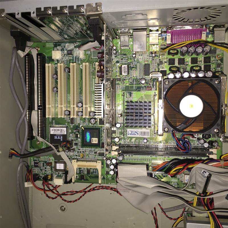 研华ADVANTECH AIMB-741 REV.A1工控主板银行母板带两条ISA显卡