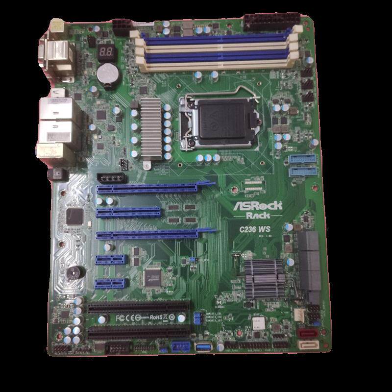 华擎主板C236 WS 1151接口DDR4代双网口