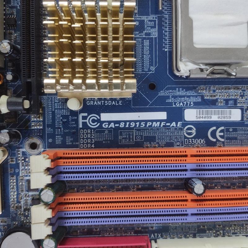 GA-8I915PMF-AE主板4条内存插槽技嘉915包好