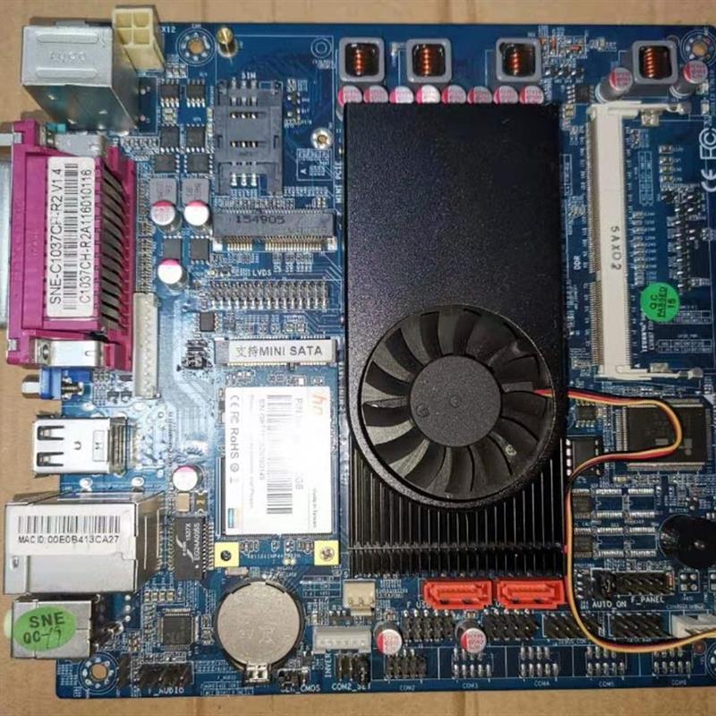 1037U  SNE-C1037CH-R2  DC12V 17*17 P0S机 收银机 工控机 主板