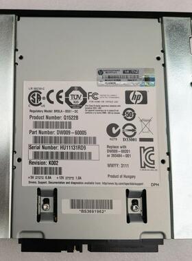 HP 393484-001 DAT72 DDS5 SCSI Q1522B DW009-60005 DW009-69201