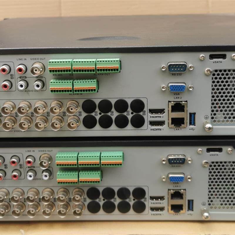 二手海康威视24路混合8盘位同轴1080p硬盘录像机DS-8824HQH-K8