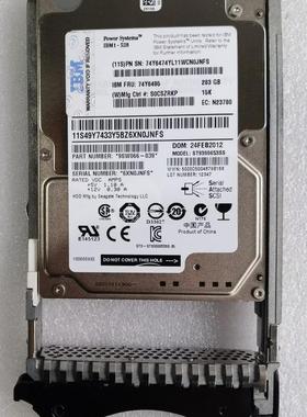 IBM 74Y6495 74Y6474 283GB 15K 2.5 RPM SAS P7小型机硬盘