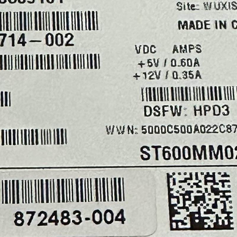 E原装872477-B21 872736-001 600G 10K SAS 12G G9 G10硬盘