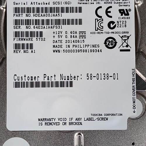 思科 UCS-HDD300GI2F105 300G 15K 2.5 SAS  58-0138-01 现货