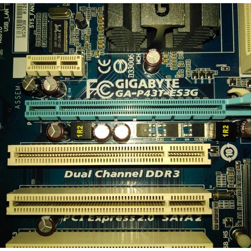 技嘉P43主板GA-P43T-ES3G大板P43T-USB3 5个PCI槽DDR3代超好用