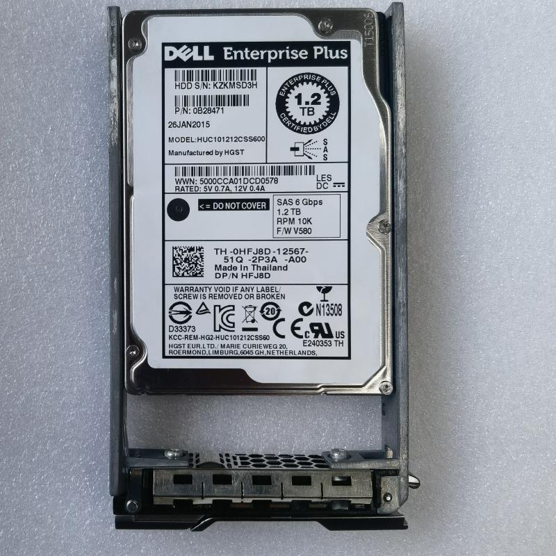 DELL 0HFJ8D 08D1V4 康贝EQ存储 1.2T 10K SAS 0B28471