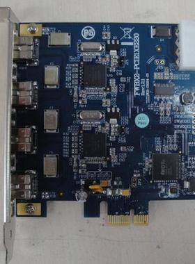台湾IOI FWBX2-PCIE1XE220图像4路采集卡 LSI FW643 1394B视觉